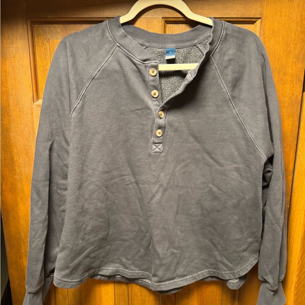 Old Navy Women's Navy Crew Neck Sweatshirt